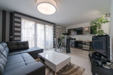 The two-bedroom apartment Osaka is in a fantastic spot in Sofia, making it super easy to get to all the main attractions and shops. It's located just a short walk from Vitosha, the main shopping street, and it's in a modern and peaceful building surr...
