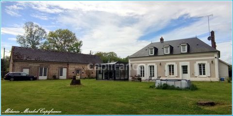Dpt Eure (27), à vendre LES BAUX DE BRETEUIL maison P8 de 186,33 m² - Terrain de 3 115,00 m²