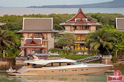 For sale for 6.3 mln USD The Waterfront Royal Villa, part of an elite collection of just five waterfront pool villa estates and the only waterfront villa in Phuket to feature private attached yacht berths. Situated at the foot of each waterfront esta...