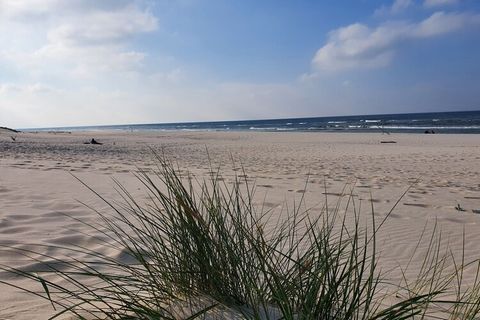 La casa está situada en un terreno vallado, rodeado de la exuberante vegetación del Parque Nacional Słowiński, a 2 km del lago, a 3 km del mar. En la planta baja hay un luminoso y soleado salón con zona de comedor. En el salón hay 2 sofás cama, chime...