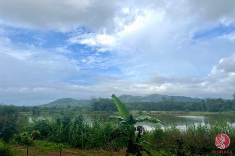 6 rai of land with beautiful lake and mountain views is for sale in Khuekkhak, Phang-nga. The width next to the public road is approximately 70 meters, and the length is approximately 132 meters. Electricity and water are accessible. Available on the...