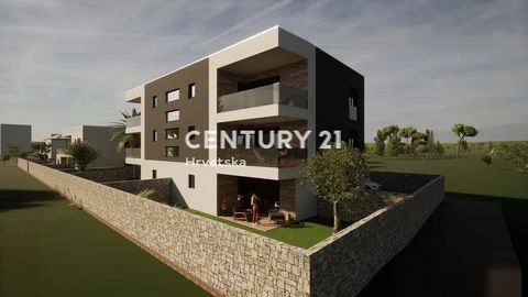 PRIVLAKA, SABUNIKE (ZADAR SURROUNDINGS) NEW BUILDING - TWO-ROOM APARTMENT WITH GARDEN ON THE GROUND FLOOR   An apartment for sale under construction, which will be completed in May 2024. The apartment is located on the ground floor with a garden, onl...