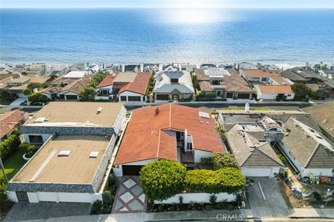 Light, Bright, and Just Right! Enjoy sit down ocean views and easy, single level living in this remodeled custom home within the guard-gated oceanfront community of Niguel Shores in Monarch Beach. With a spacious, open floor plan, vaulted beamed ceil...