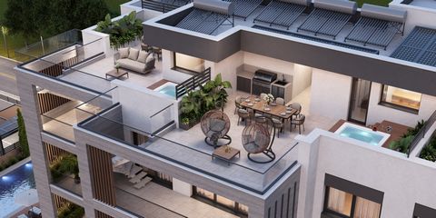 Discover an exquisite penthouse for sale in Germasogeia, situated on the 4th floor, offering a harmonious blend of luxury and comfort. This new development property, constructed in 2023, spans 115.60 sq.m. and features a thoughtfully designed interio...