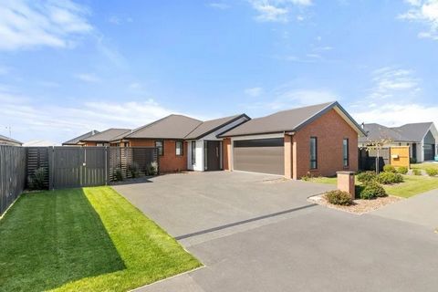 Welcome to this stunning 216m² home, set on a generous 554m² section in the rapidly growing town of Rolleston. More than just a house, it’s a place where memories are made and dreams come true. This beautifully designed home features 3 spacious bedro...