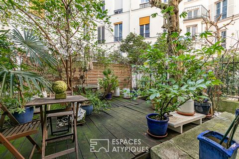 Situé à proximité immédiate du Square Montholon, cet appartement de 28,31 m2 Carrez bénéficie d'un jardin privatif de 45,14 m2 exposé Sud, offrant un environnement bucolique en plein coeur de Paris. Ce bien rare, accessible depuis une vaste cour sécu...