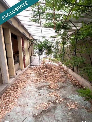 lot de 303m2,dont studio de 35m2 et Cave.Jardin