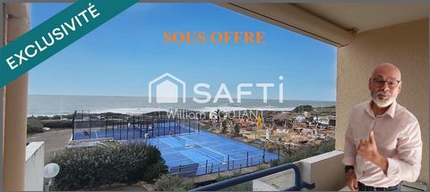 Vue mer, balcon, mezzanine 2 couchages, quartier calme, fort potentiel locatif.